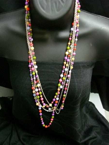 Long Chain Fashion Necklace Set